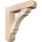 Ekena Millwork Olympic Craftsman Smooth Bracket w/ Offset Brace, Douglas Fir, 7 1/2"W x 32"D x 32"H BKT0806X32X32OLY04SDF - alternate 1
